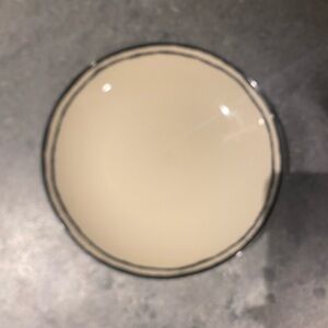 CB2 Corvo White And Black Patterned Pasta Bowls By Ackerman x 4